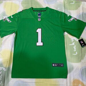 NFL Philadelphia Eagles Hurts No. 1 Green Jersey
